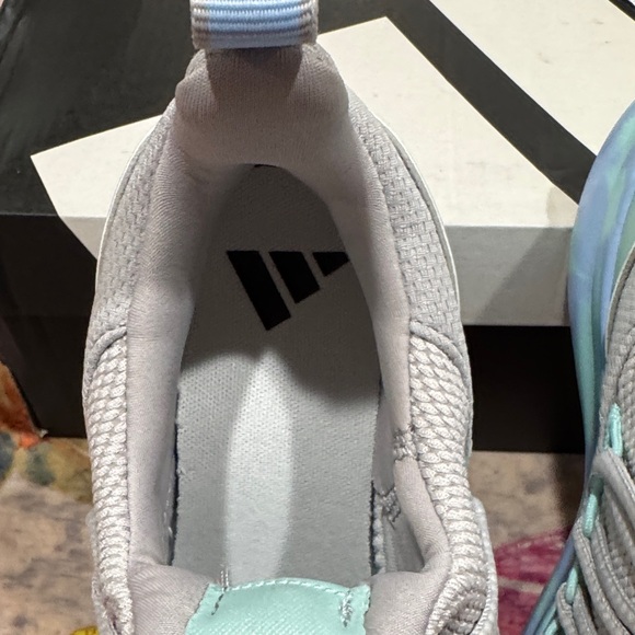 adidas Lite Racer rapt 7.0 K Sneakers in Gray and Blue - Picture 5 of 7